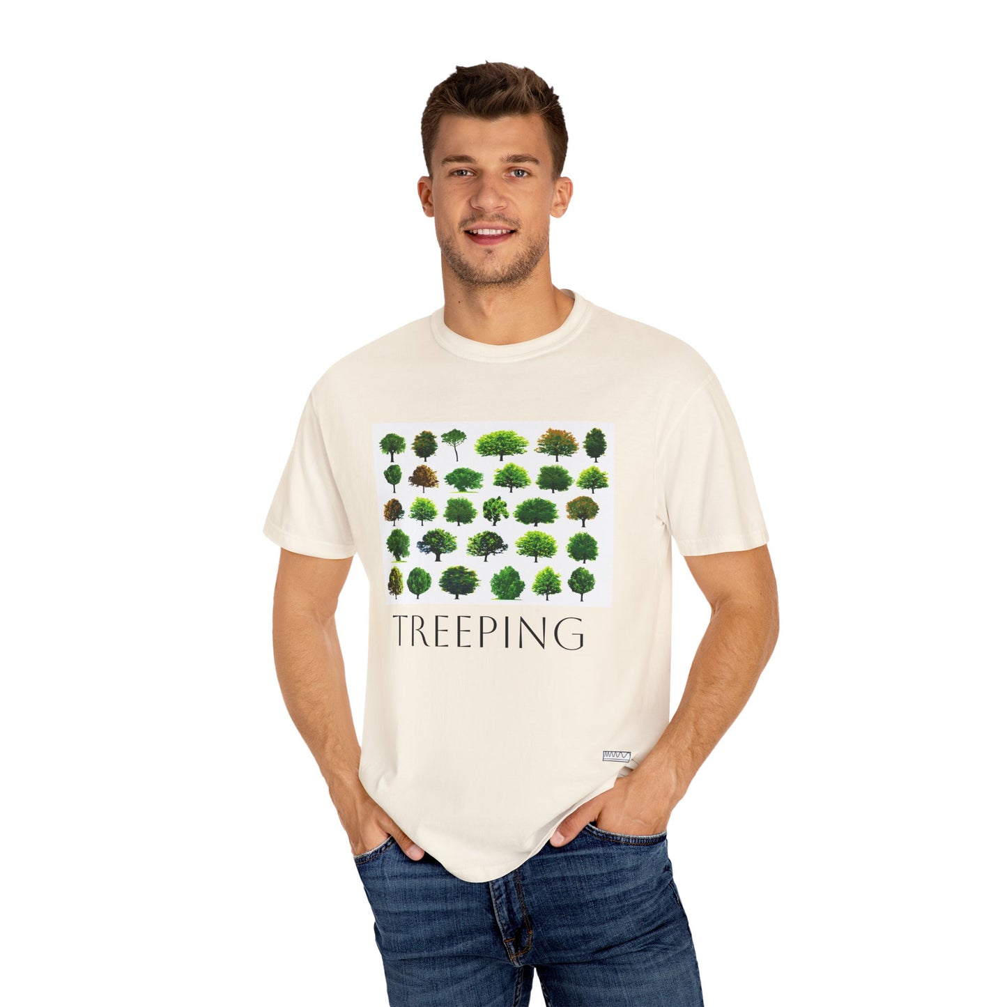 Unisex Cotton Treeping Tee, Sustainable Shirt