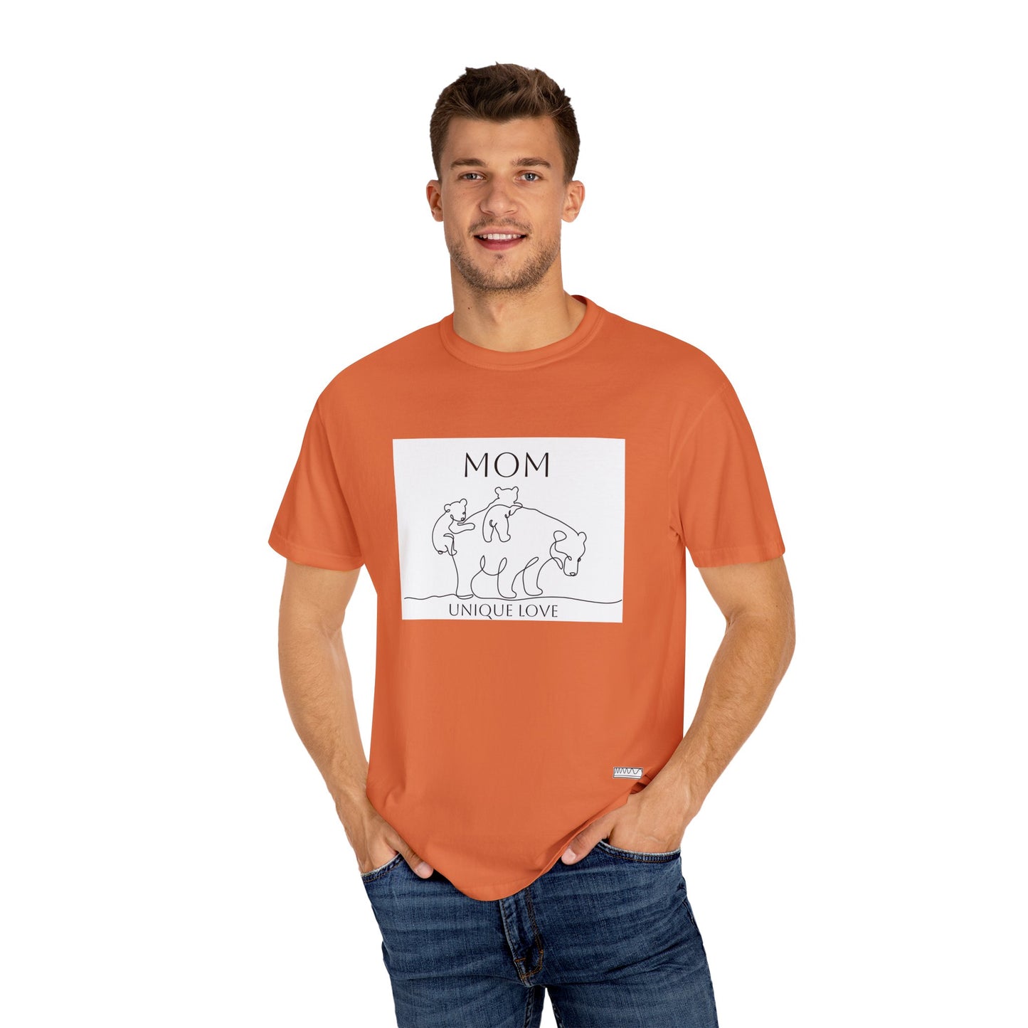 Unique Love Mom T-Shirt - Unisex Garment-Dyed Tee for Mother’s Day