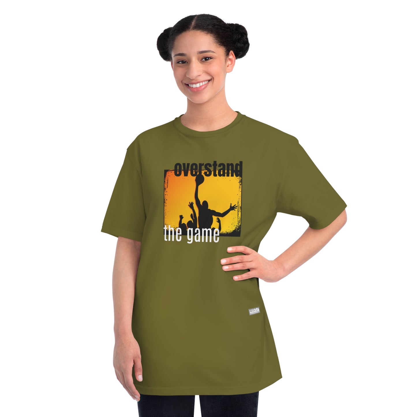 Unisex Cotton Overstand The Game Tee, Sustainable Sports Shirt