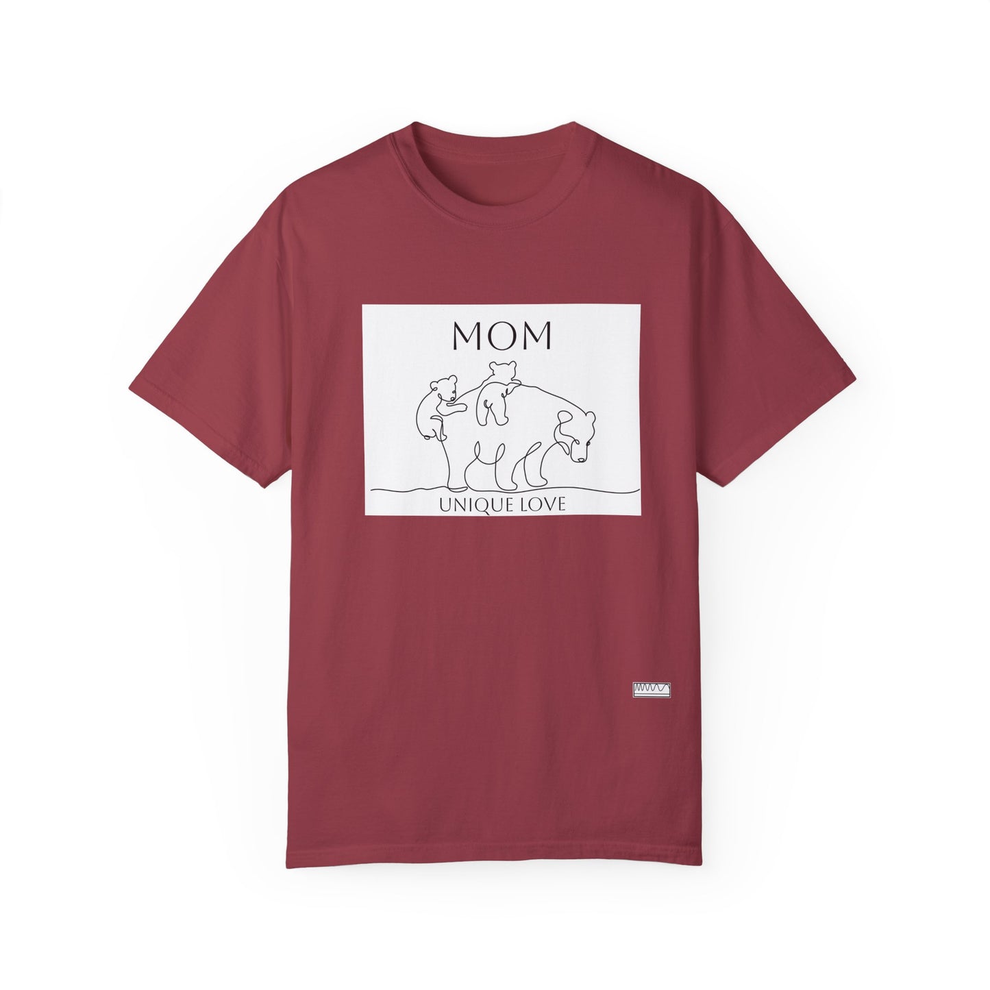 Unique Love Mom T-Shirt - Unisex Garment-Dyed Tee for Mother’s Day