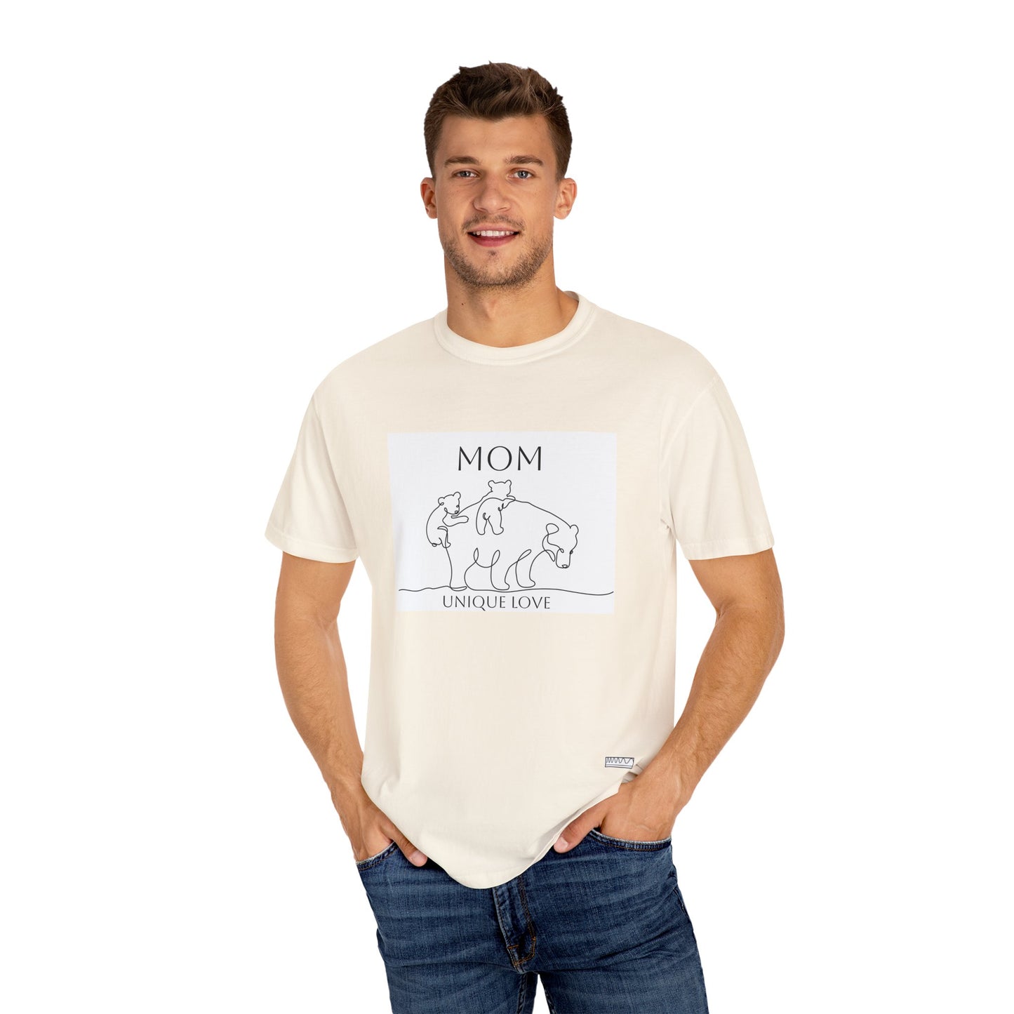 Unique Love Mom T-Shirt - Unisex Garment-Dyed Tee for Mother’s Day
