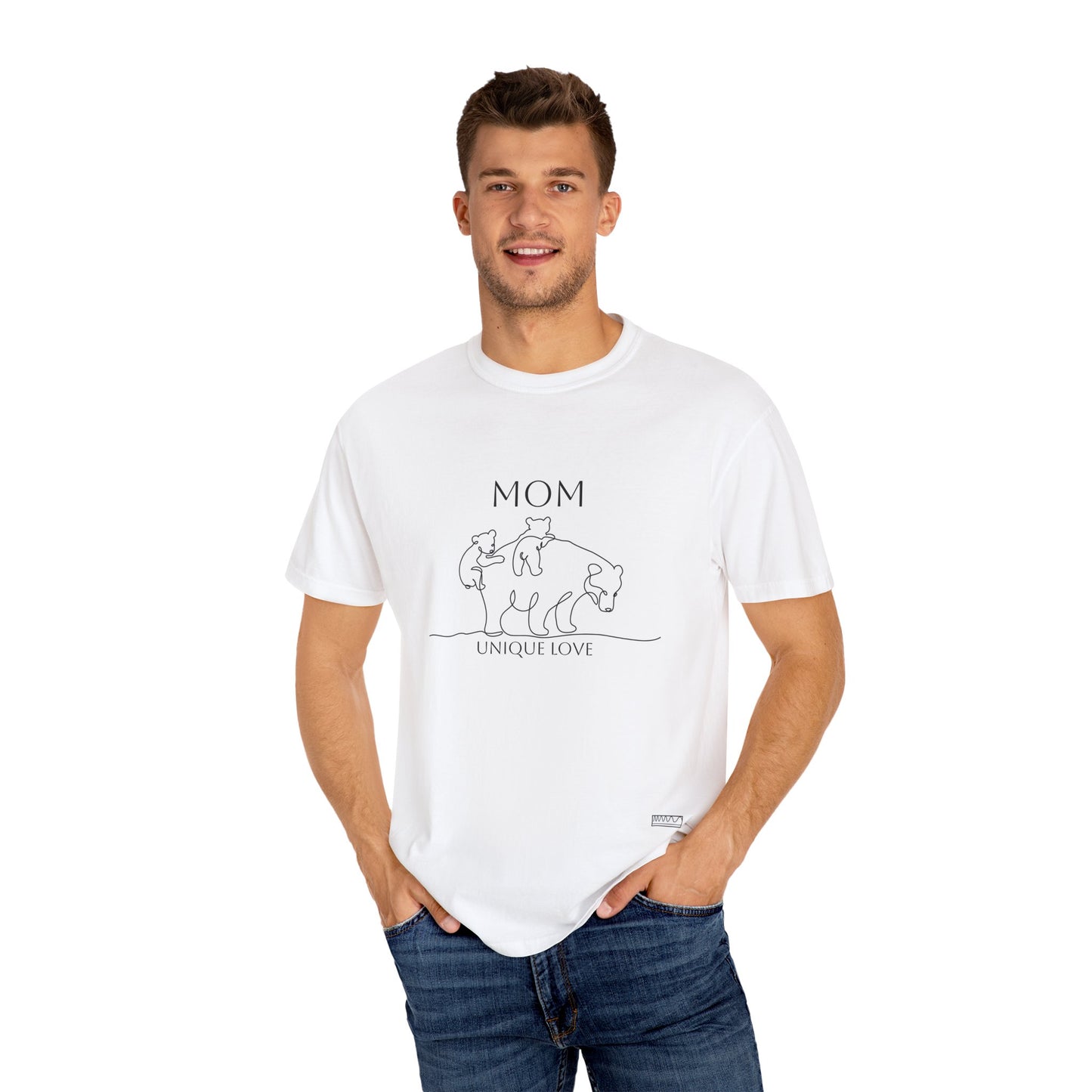 Unique Love Mom T-Shirt - Unisex Garment-Dyed Tee for Mother’s Day