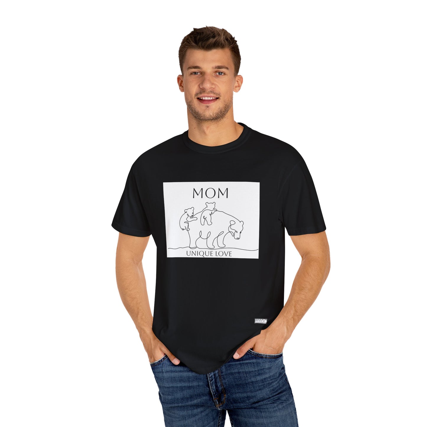 Unique Love Mom T-Shirt - Unisex Garment-Dyed Tee for Mother’s Day