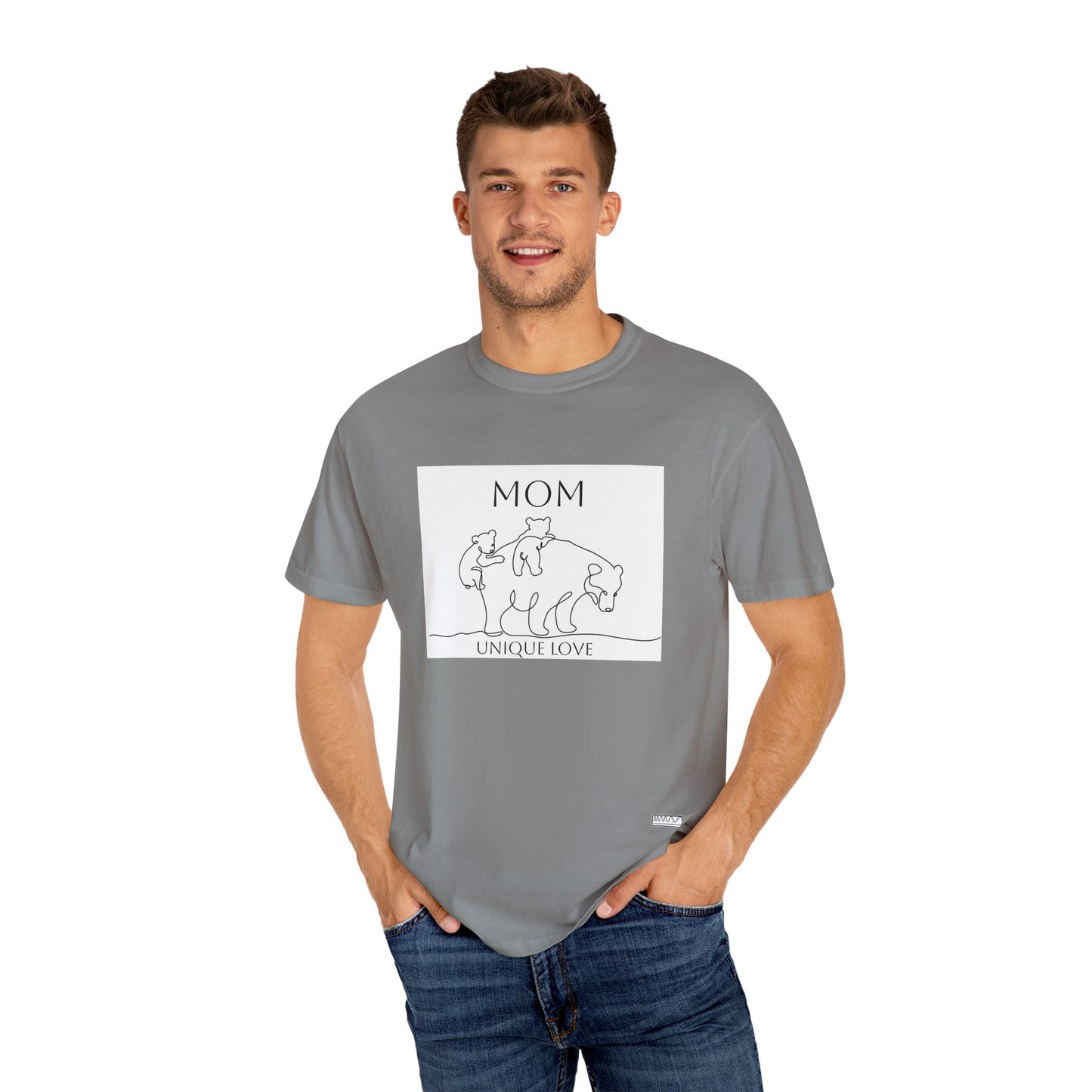 Unique Love Mom T-Shirt - Unisex Garment-Dyed Tee for Mother’s Day