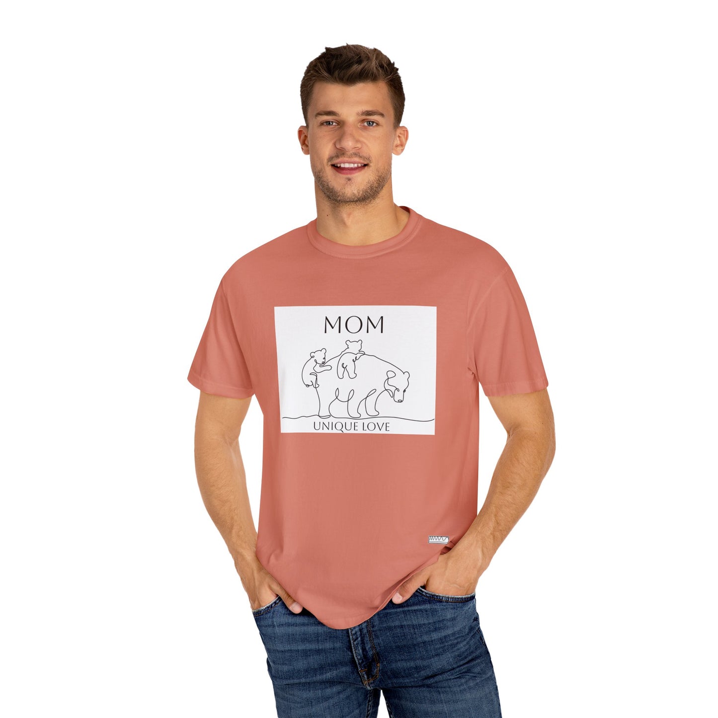 Unique Love Mom T-Shirt - Unisex Garment-Dyed Tee for Mother’s Day