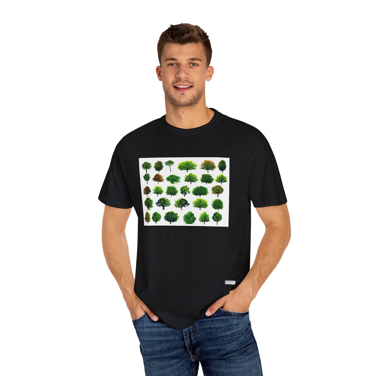 Unisex Cotton Treeping Tee, Sustainable Shirt