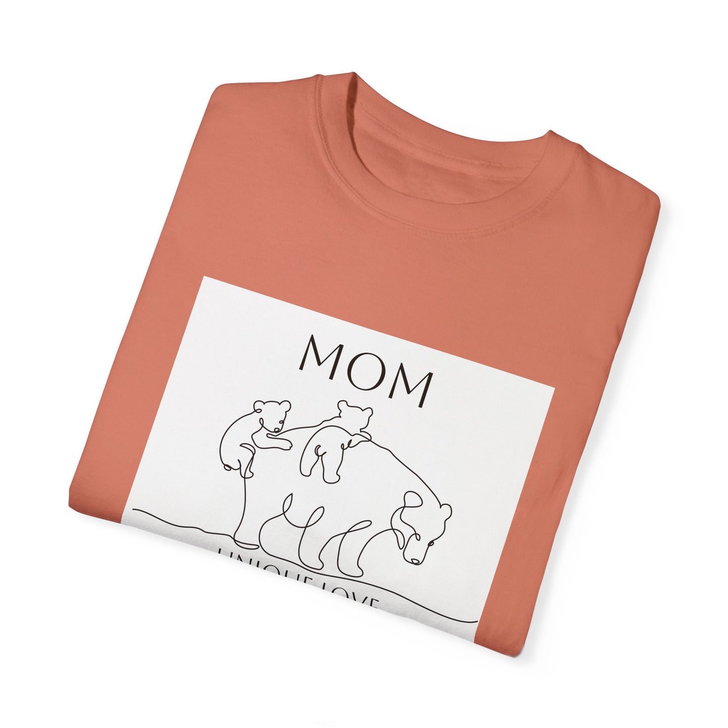 Unique Love Mom T-Shirt - Unisex Garment-Dyed Tee for Mother’s Day