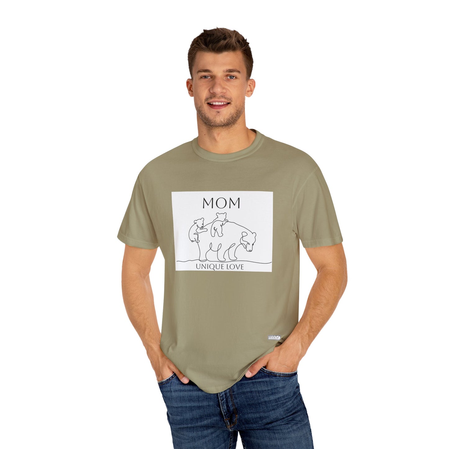 Unique Love Mom T-Shirt - Unisex Garment-Dyed Tee for Mother’s Day