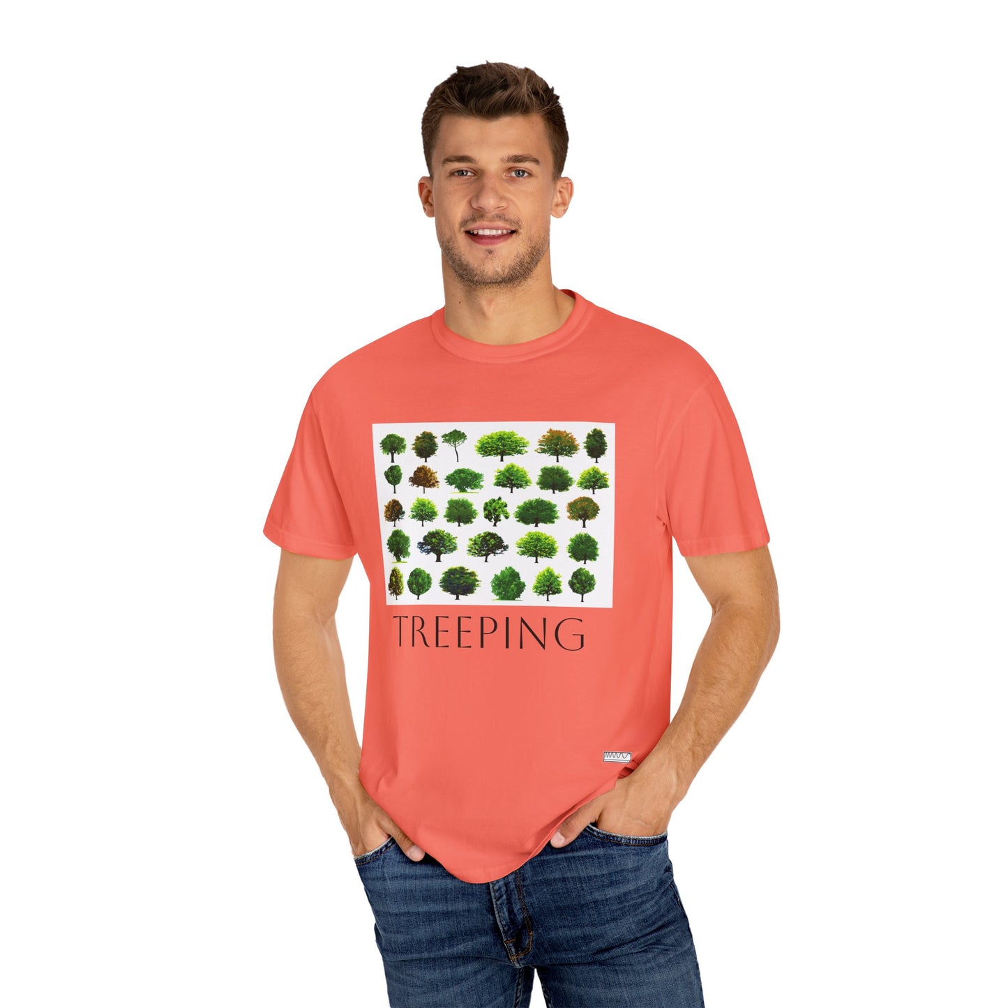 Unisex Cotton Treeping Tee, Sustainable Shirt