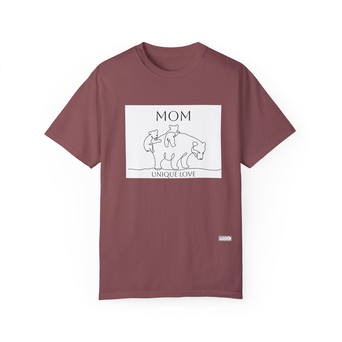 Unique Love Mom T-Shirt - Unisex Garment-Dyed Tee for Mother’s Day